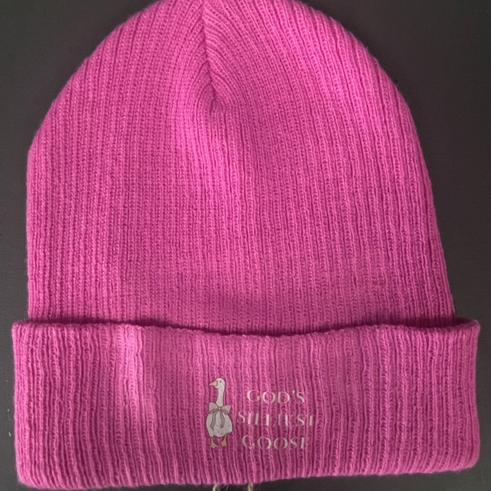 Pink Goose Beanie